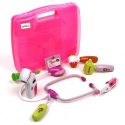 Žaislinis gydytojo rinkinys lagaminėlyje su garsais ir švieselėmis